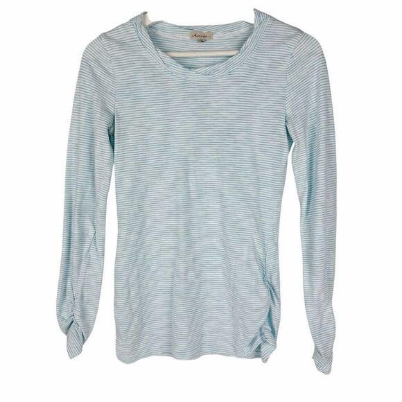 Mod-O-Doc Long Sleeve T-Shirt size XS Teal White - Picture 1 of 5
